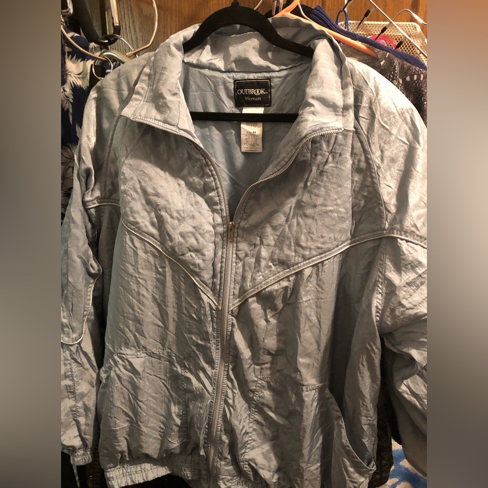 Vintage Outbrook Shimmering Blue Jacket- 680 $35 or $30 w/offer